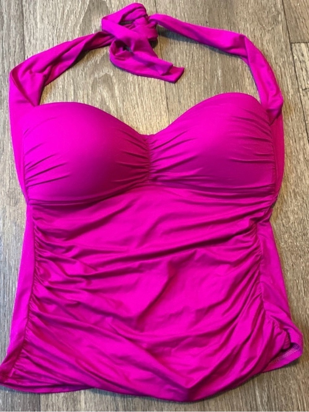 La Blanca Goddess Front Twist Tankini Top, U.S. Size 10